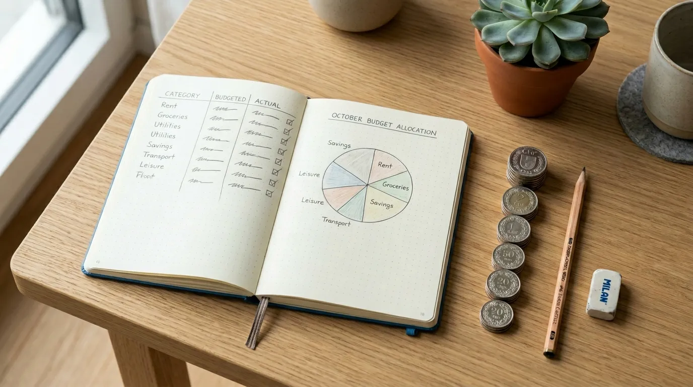 Sportanalyse mit Statistiken und Notizen auf einem Schreibtisch